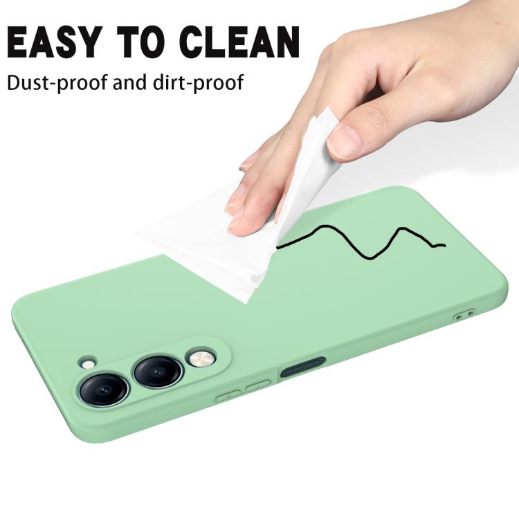 For vivo Y04 4G / Y29s 5G / Y19e India Solid Color Liquid Silicone Dropproof Full Coverage Phone Case