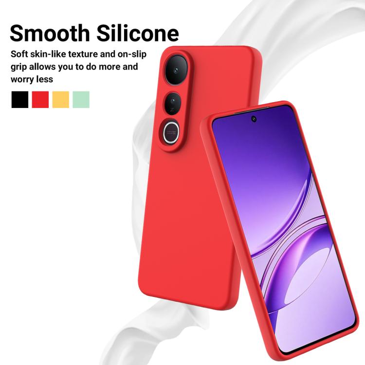 For vivo V50 Lite 4G / 5G Solid Color Liquid Silicone Dropproof Full Coverage Phone Case