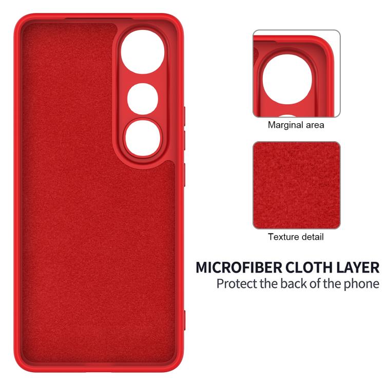 For vivo V50 Lite 4G / 5G Solid Color Liquid Silicone Dropproof Full Coverage Phone Case