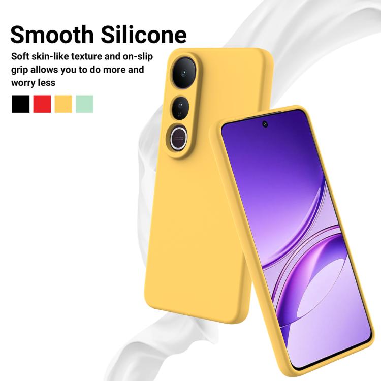 For vivo V50 Lite 4G / 5G Solid Color Liquid Silicone Dropproof Full Coverage Phone Case