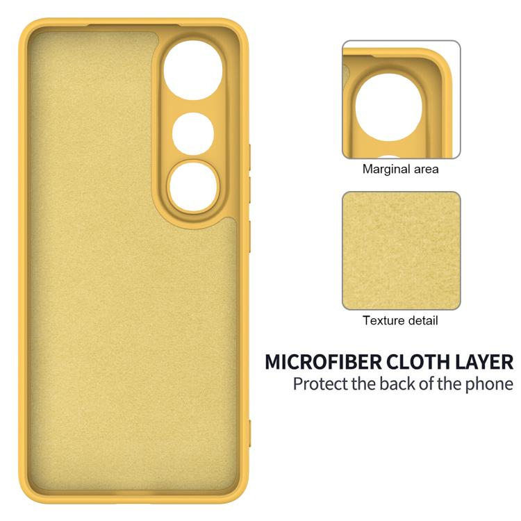 For vivo V50 Lite 4G / 5G Solid Color Liquid Silicone Dropproof Full Coverage Phone Case