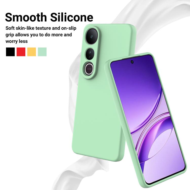 For vivo V50 Lite 4G / 5G Solid Color Liquid Silicone Dropproof Full Coverage Phone Case