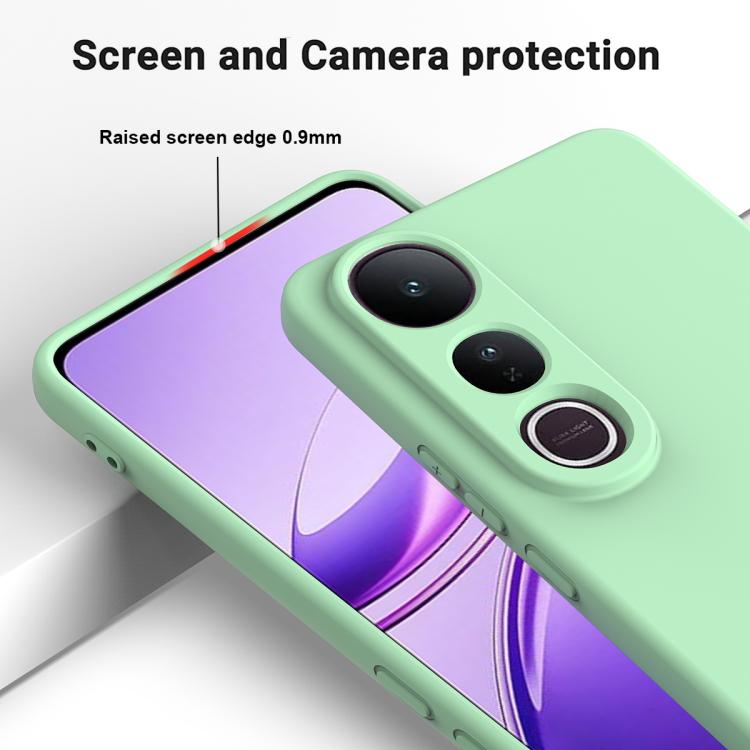 For vivo V50 Lite 4G / 5G Solid Color Liquid Silicone Dropproof Full Coverage Phone Case