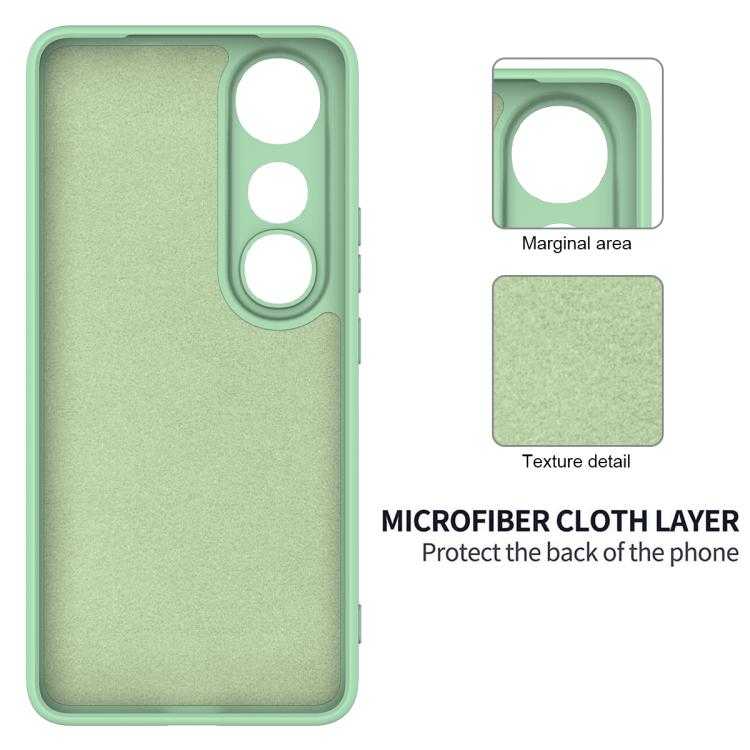 For vivo V50 Lite 4G / 5G Solid Color Liquid Silicone Dropproof Full Coverage Phone Case