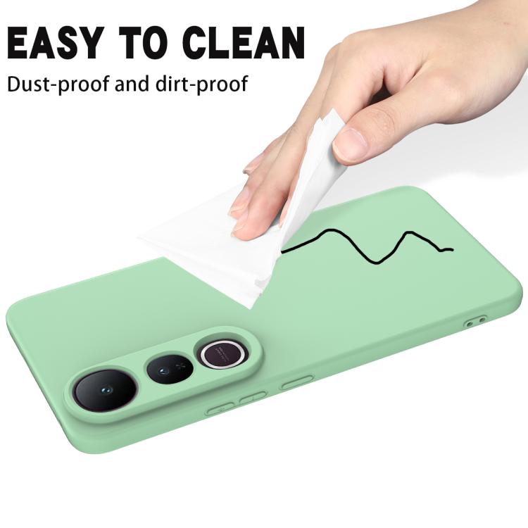 For vivo V50 Lite 4G / 5G Solid Color Liquid Silicone Dropproof Full Coverage Phone Case