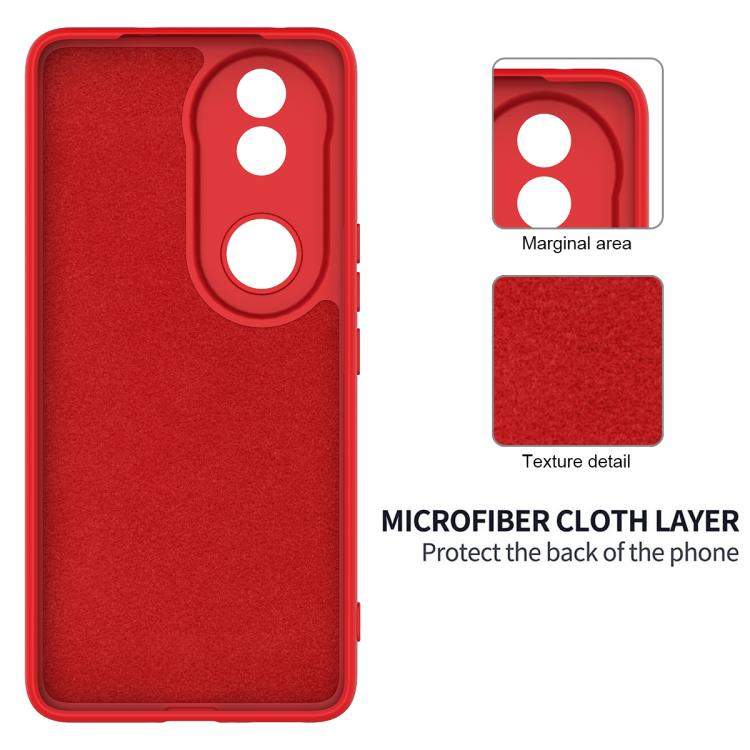 For vivo V50e 5G Solid Color Liquid Silicone Dropproof Full Coverage Phone Case