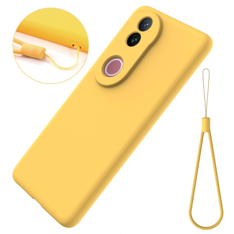 For vivo V50e 5G Solid Color Liquid Silicone Dropproof Full Coverage Phone Case