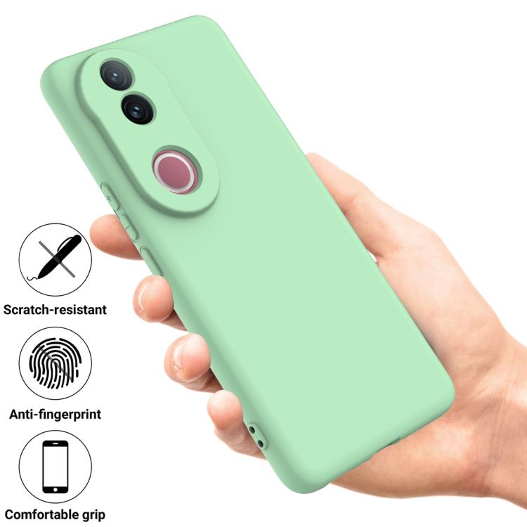 For vivo V50e 5G Solid Color Liquid Silicone Dropproof Full Coverage Phone Case