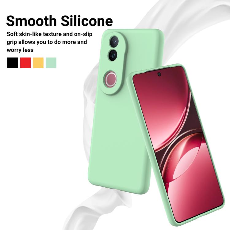 For vivo V50e 5G Solid Color Liquid Silicone Dropproof Full Coverage Phone Case