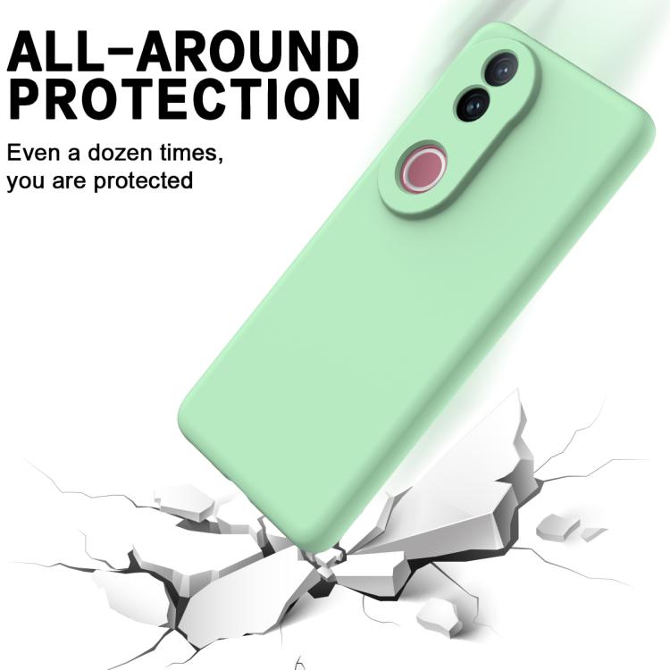 For vivo V50e 5G Solid Color Liquid Silicone Dropproof Full Coverage Phone Case