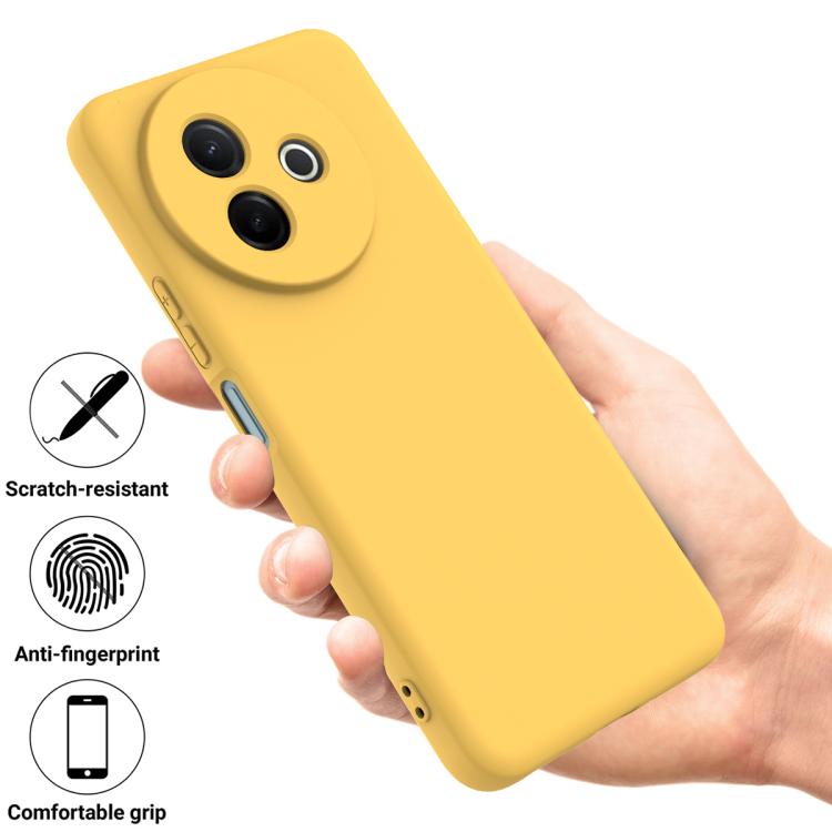 For vivo Y39 5G / Y300i 5G Solid Color Liquid Silicone Dropproof Full Coverage Phone Case