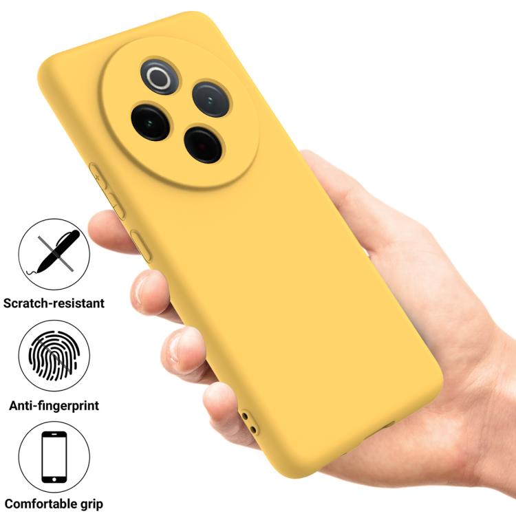 For vivo Y300 Pro+ / iQOO Z10 Solid Color Liquid Silicone Dropproof Full Coverage Phone Case