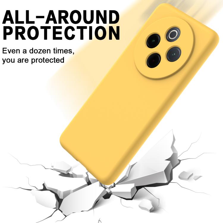 For vivo Y300 Pro+ / iQOO Z10 Solid Color Liquid Silicone Dropproof Full Coverage Phone Case