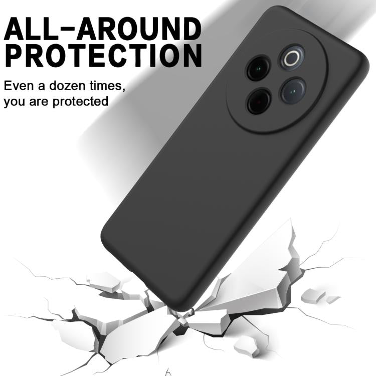 For vivo Y300 Pro+ / iQOO Z10 Solid Color Liquid Silicone Dropproof Full Coverage Phone Case