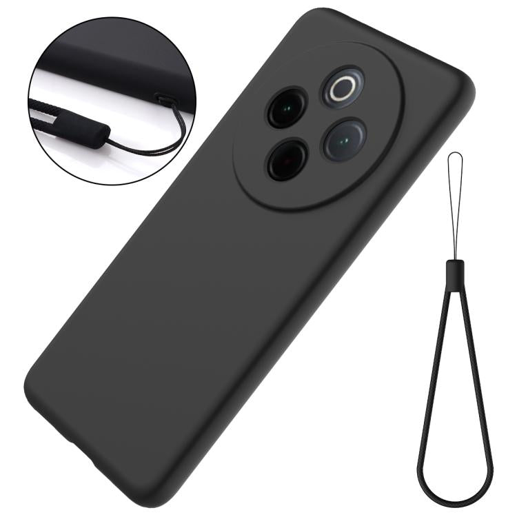For vivo Y300 Pro+ / iQOO Z10 Solid Color Liquid Silicone Dropproof Full Coverage Phone Case