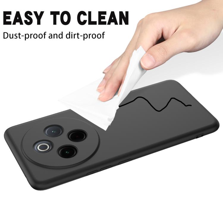 For vivo Y300 Pro+ / iQOO Z10 Solid Color Liquid Silicone Dropproof Full Coverage Phone Case
