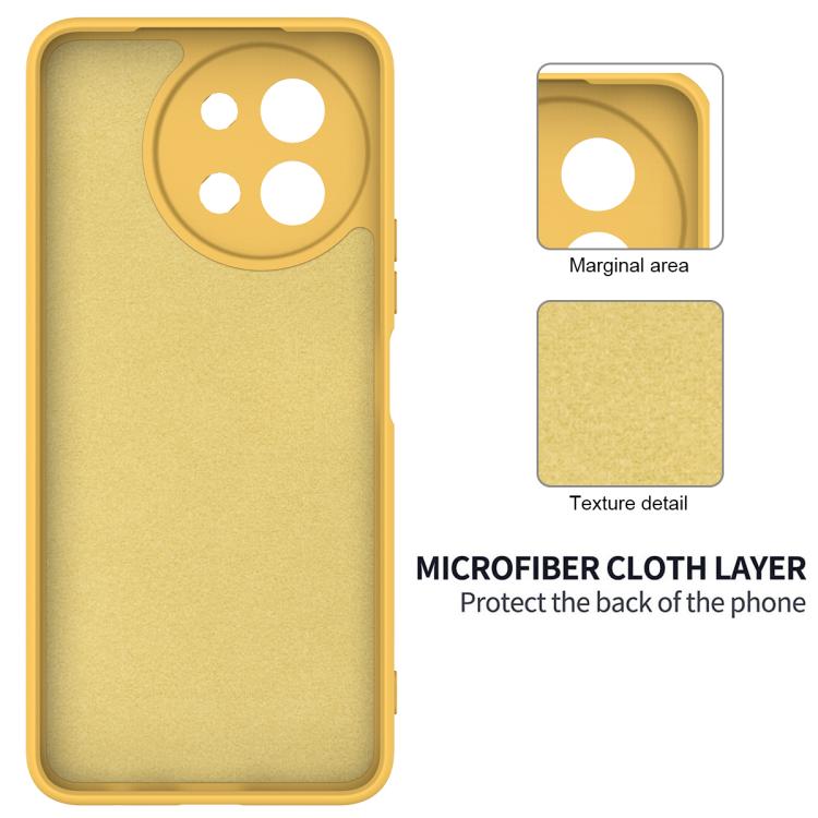 For vivo Y58 5G Solid Color Liquid Silicone Dropproof Full Coverage Phone Case