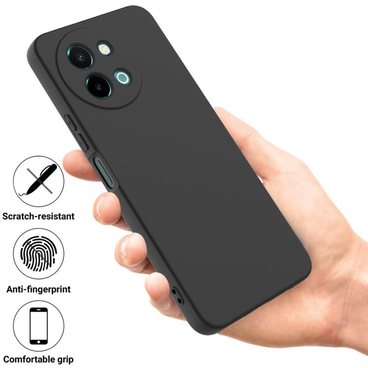 For vivo Y58 5G Solid Color Liquid Silicone Dropproof Full Coverage Phone Case