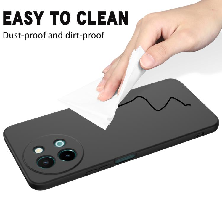 For vivo Y58 5G Solid Color Liquid Silicone Dropproof Full Coverage Phone Case