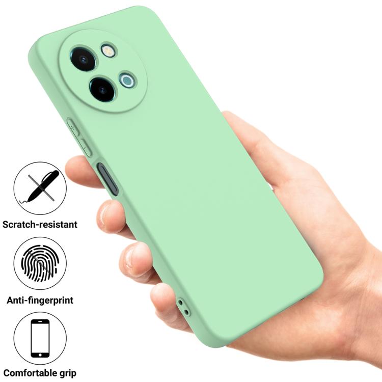 For vivo Y58 5G Solid Color Liquid Silicone Dropproof Full Coverage Phone Case