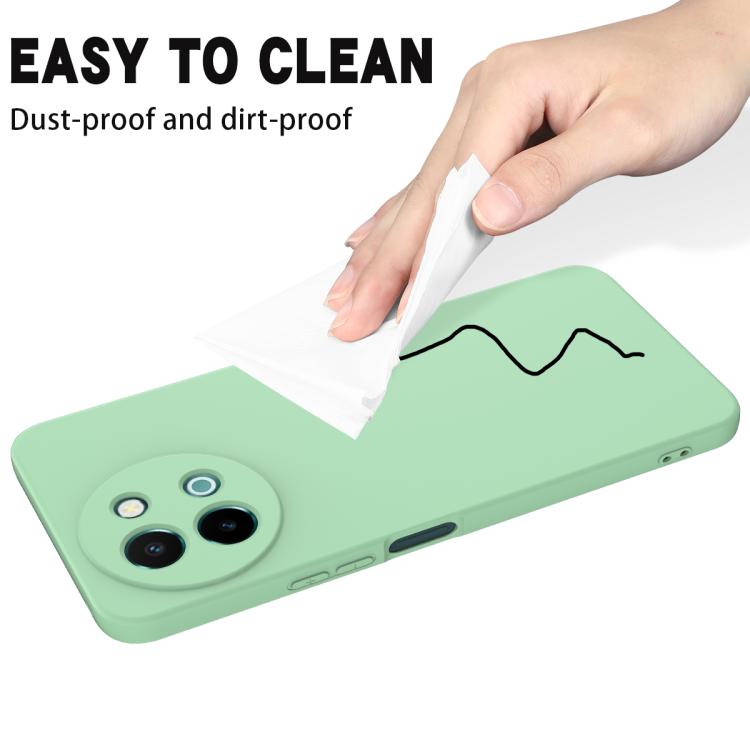 For vivo Y58 5G Solid Color Liquid Silicone Dropproof Full Coverage Phone Case