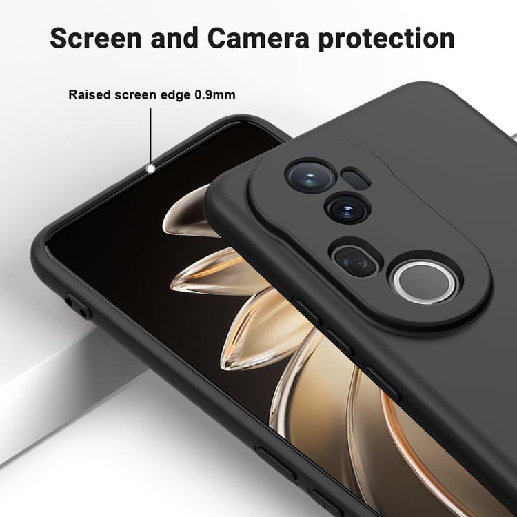 For vivo T4 Ultra 5G / S20 Pro Solid Color Liquid Silicone Dropproof Full Coverage Phone Case