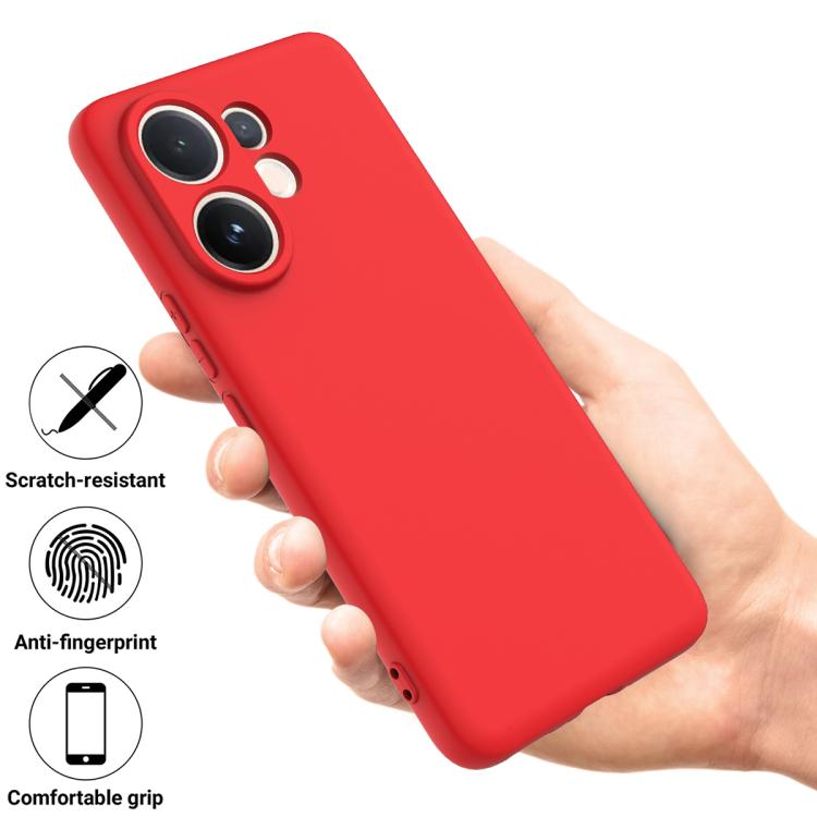 For vivo V60e / V60 5G / T4 Pro 5G Solid Color Liquid Silicone Dropproof Full Coverage Phone Case