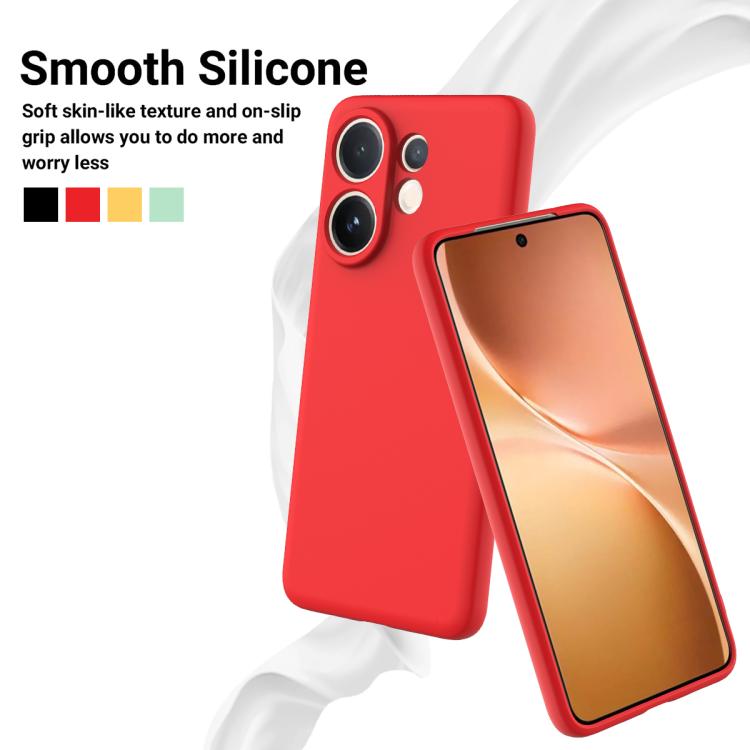 For vivo V60e / V60 5G / T4 Pro 5G Solid Color Liquid Silicone Dropproof Full Coverage Phone Case