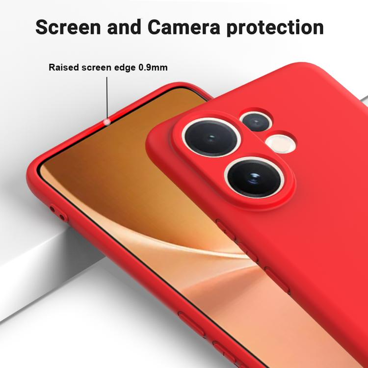 For vivo V60e / V60 5G / T4 Pro 5G Solid Color Liquid Silicone Dropproof Full Coverage Phone Case
