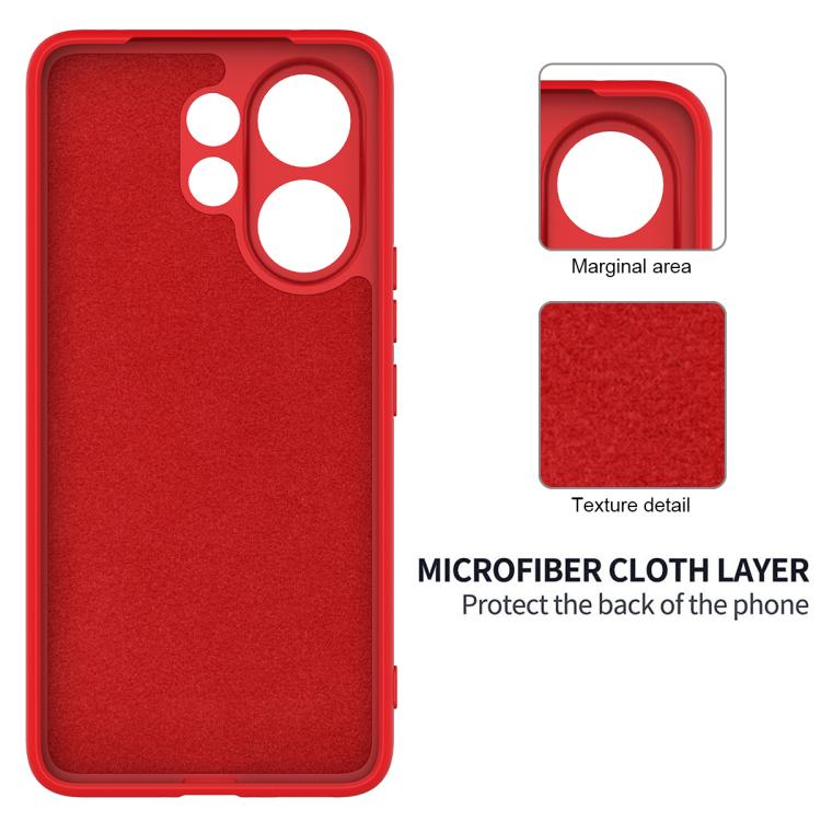 For vivo V60e / V60 5G / T4 Pro 5G Solid Color Liquid Silicone Dropproof Full Coverage Phone Case