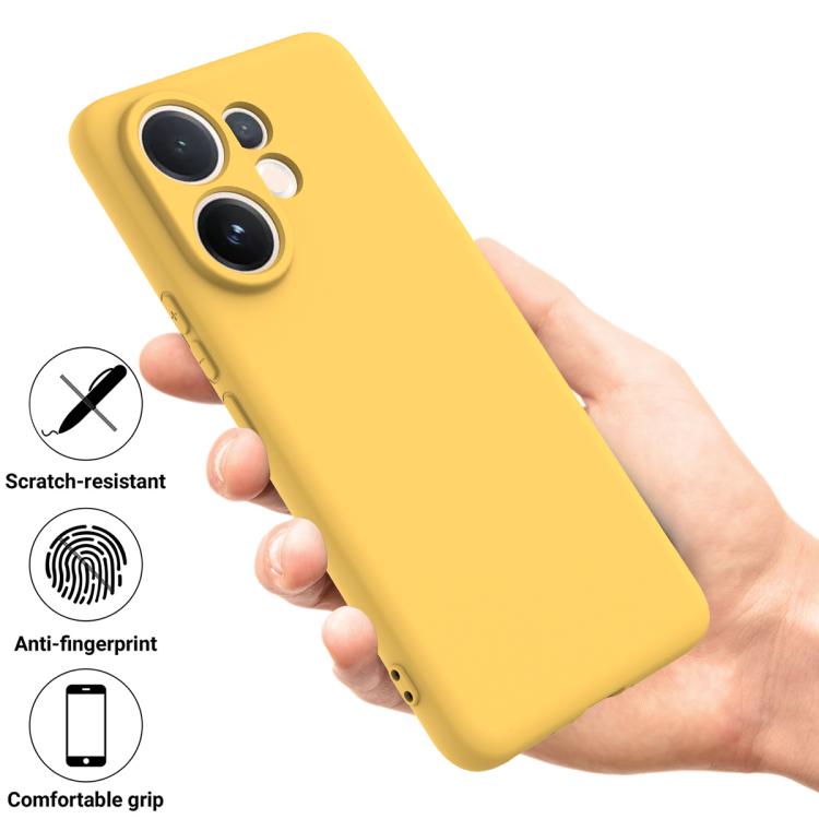 For vivo V60e / V60 5G / T4 Pro 5G Solid Color Liquid Silicone Dropproof Full Coverage Phone Case