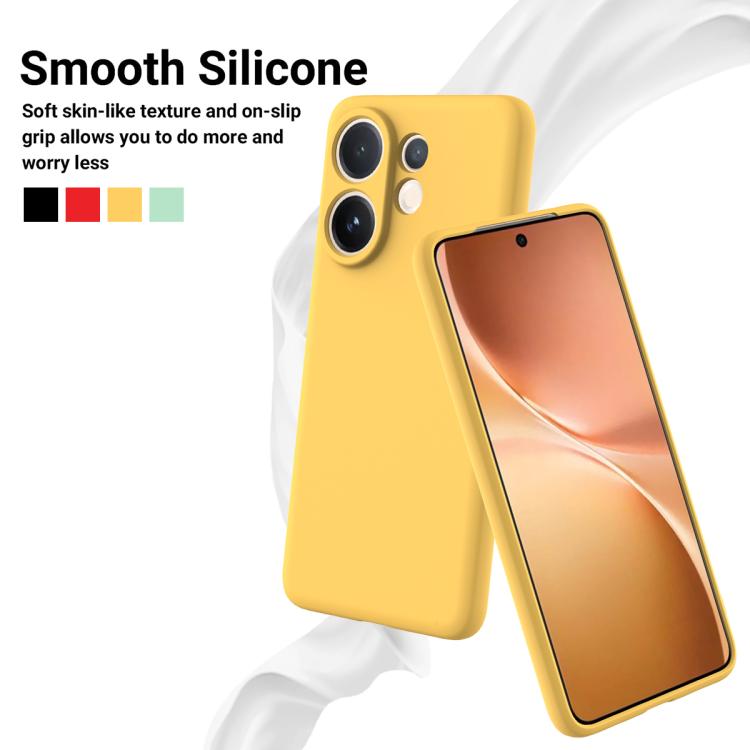 For vivo V60e / V60 5G / T4 Pro 5G Solid Color Liquid Silicone Dropproof Full Coverage Phone Case