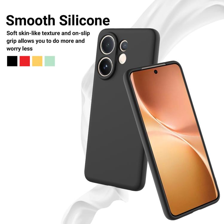 For vivo V60e / V60 5G / T4 Pro 5G Solid Color Liquid Silicone Dropproof Full Coverage Phone Case