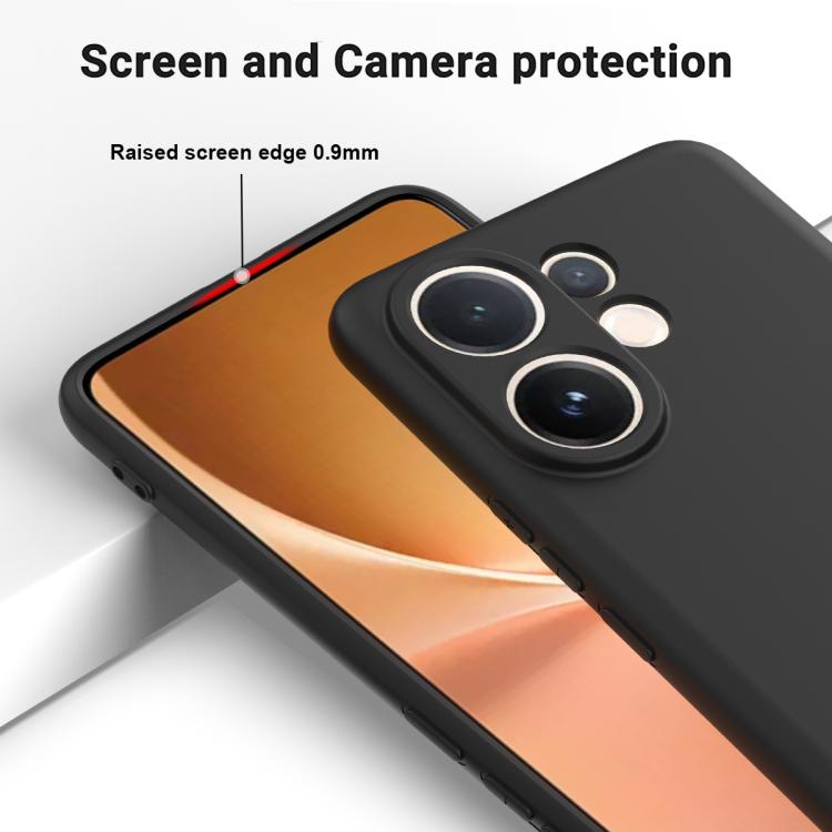 For vivo V60e / V60 5G / T4 Pro 5G Solid Color Liquid Silicone Dropproof Full Coverage Phone Case
