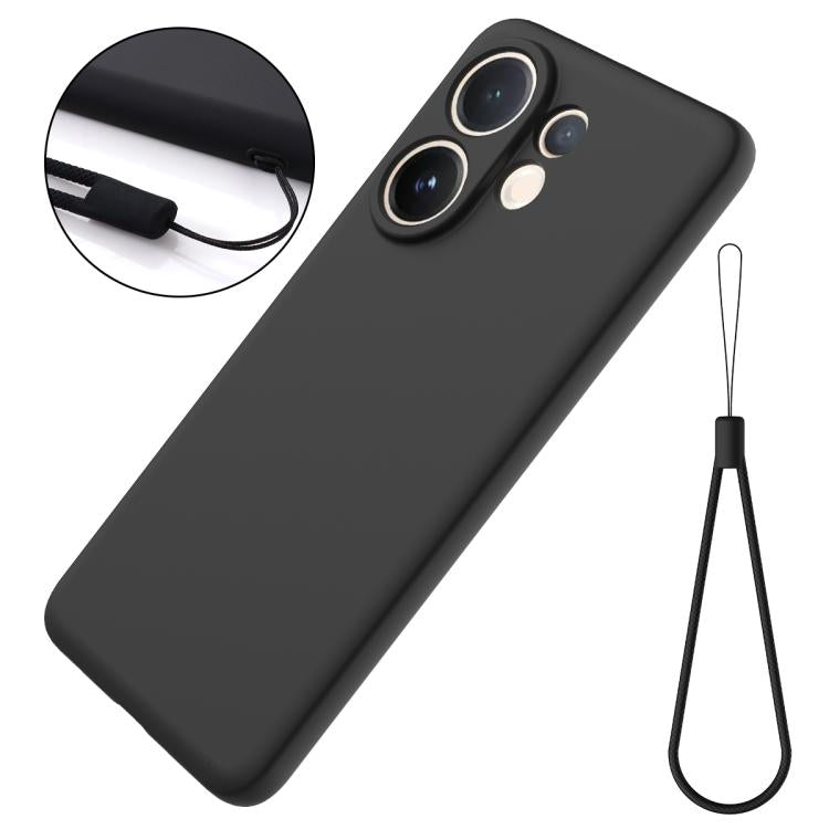 For vivo V60e / V60 5G / T4 Pro 5G Solid Color Liquid Silicone Dropproof Full Coverage Phone Case