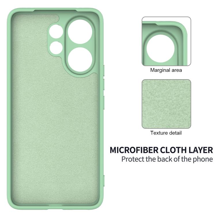 For vivo V60e / V60 5G / T4 Pro 5G Solid Color Liquid Silicone Dropproof Full Coverage Phone Case