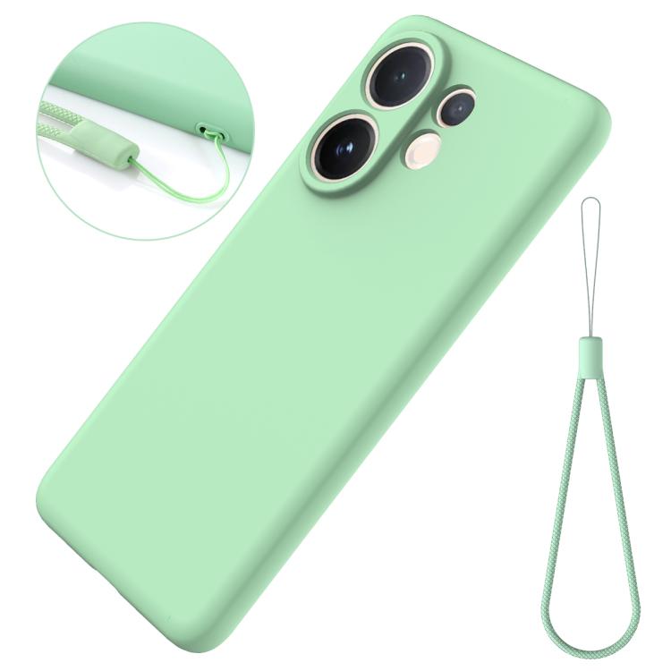 For vivo V60e / V60 5G / T4 Pro 5G Solid Color Liquid Silicone Dropproof Full Coverage Phone Case