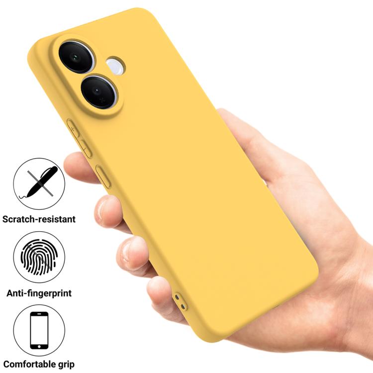 For vivo V60 Lite 4G / 5G Solid Color Liquid Silicone Dropproof Full Coverage Phone Case