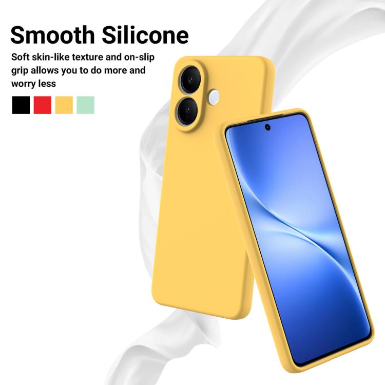 For vivo V60 Lite 4G / 5G Solid Color Liquid Silicone Dropproof Full Coverage Phone Case