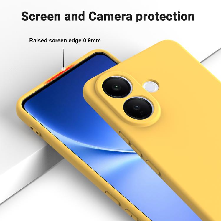 For vivo V60 Lite 4G / 5G Solid Color Liquid Silicone Dropproof Full Coverage Phone Case