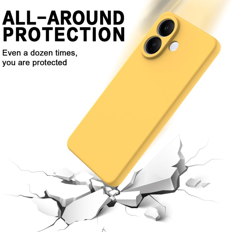 For vivo V60 Lite 4G / 5G Solid Color Liquid Silicone Dropproof Full Coverage Phone Case