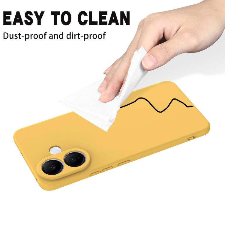For vivo V60 Lite 4G / 5G Solid Color Liquid Silicone Dropproof Full Coverage Phone Case
