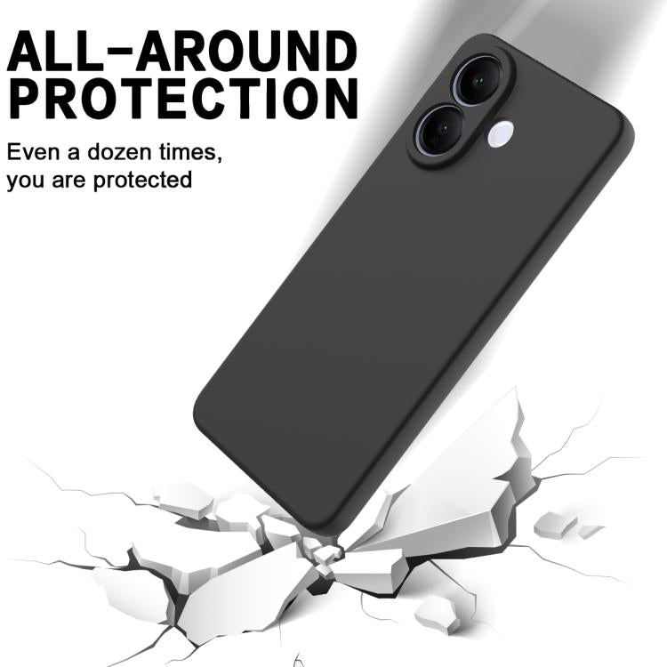 For vivo V60 Lite 4G / 5G Solid Color Liquid Silicone Dropproof Full Coverage Phone Case