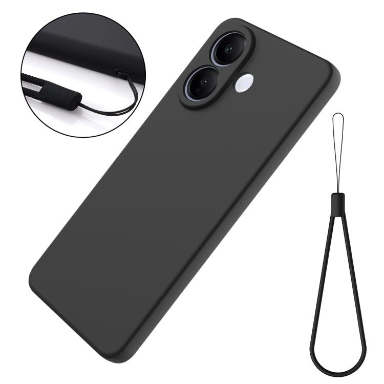 For vivo V60 Lite 4G / 5G Solid Color Liquid Silicone Dropproof Full Coverage Phone Case