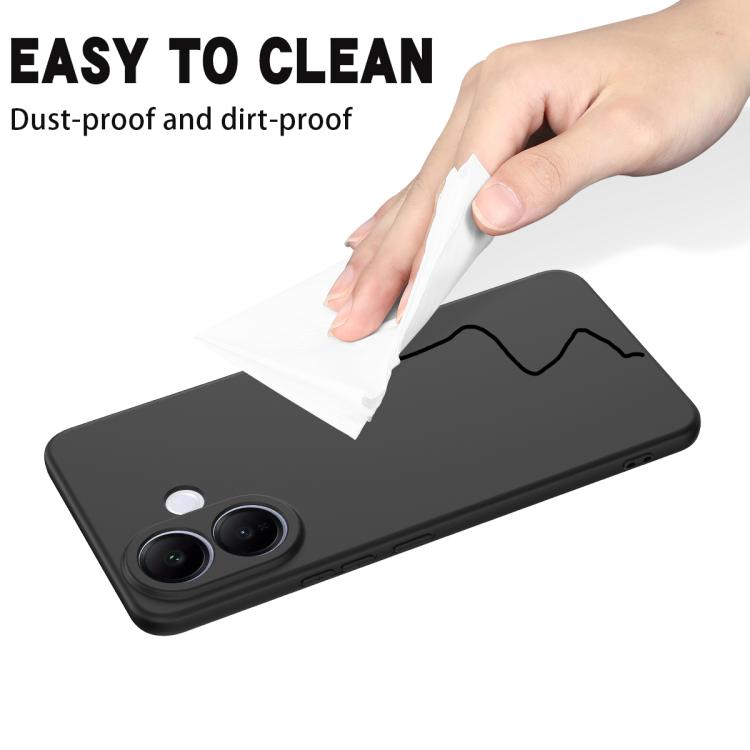 For vivo V60 Lite 4G / 5G Solid Color Liquid Silicone Dropproof Full Coverage Phone Case