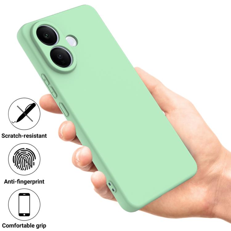 For vivo V60 Lite 4G / 5G Solid Color Liquid Silicone Dropproof Full Coverage Phone Case