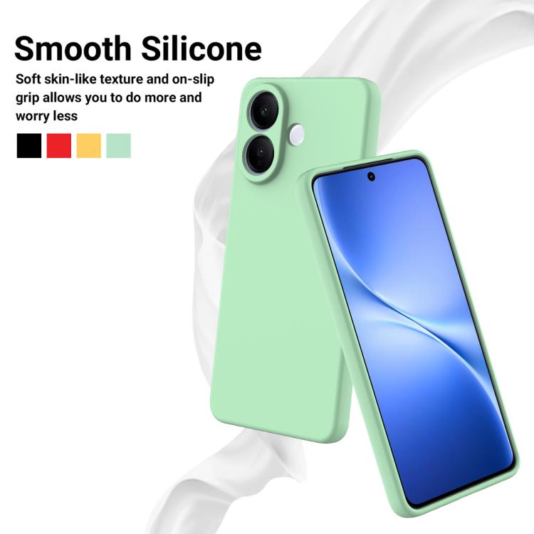 For vivo V60 Lite 4G / 5G Solid Color Liquid Silicone Dropproof Full Coverage Phone Case