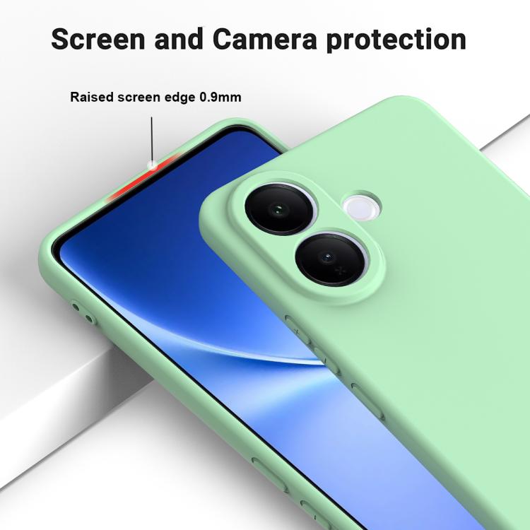 For vivo V60 Lite 4G / 5G Solid Color Liquid Silicone Dropproof Full Coverage Phone Case