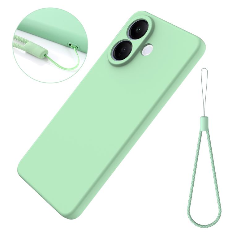 For vivo V60 Lite 4G / 5G Solid Color Liquid Silicone Dropproof Full Coverage Phone Case