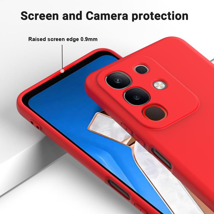 For vivo Y31 Pro 5G Solid Color Liquid Silicone Dropproof Full Coverage Phone Case